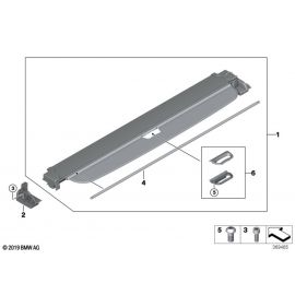 Genuine Roller Blind Fold Luggage Compartment Black Shelf Cover 51 47 7 402 708 buy in USA