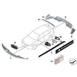 Genuine Right Left Foil Side Sill 51 14 2 348 319 buy in USA