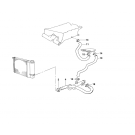 Genuine Cooling System Water Hose/Pipe 11 53 1 739 551 buy in USA