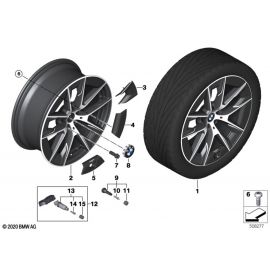 Genuine 20 Disc Wheel Light Alloy Jet Black Matt 9Jx20 ET:44 36 11 5 A06 C37 buy in USA