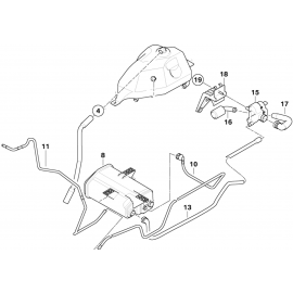 Genuine Fuel Tank Vent Hose/Pipe 16 13 1 184 863 buy in USA