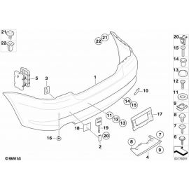 Genuine Rear Trim Panel Hex Head Screw Washer x2 4.8x25 ZNS3 07 11 9 905 241 buy in USA