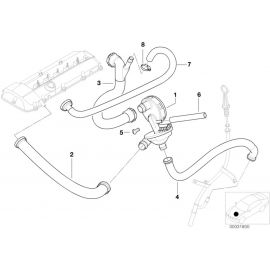 Genuine Crankcase Ventilation Pressure Regulating Valve 11 61 7 501 566 buy in USA