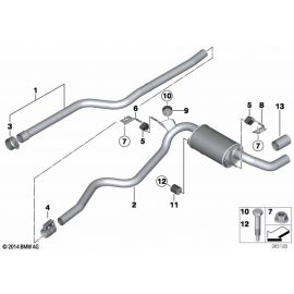 Genuine Exhaust Tailpipe Trim Alu Look 18 30 7 610 635 buy in USA