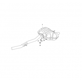 Genuine Exhaust Silencer Vibration Absorber Rear 18 10 7 789 042 buy in USA