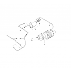 Genuine Rear Silencer/Muffler Vacuum Pipe/Hose 16 13 7 175 990 buy in USA