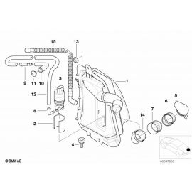 Genuine Rear Window Windscreen Water Spray Nozzle Jet Spare 61 68 8 220 823 buy in USA