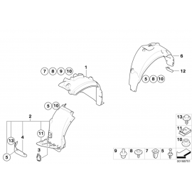 Genuine Extension For Rear Left Wheel Well 51 12 7 836 577 buy in USA