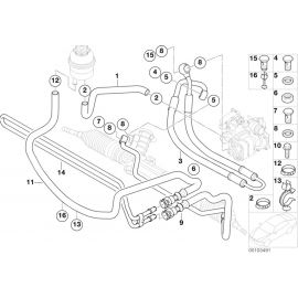 Genuine Hydro Steering Pressure Hose Oil Pipe 32 41 6 766 962 buy in USA