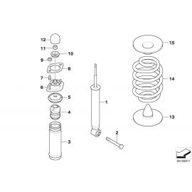 Genuine Rear Barrel Spring 33 53 2 282 632 buy in USA