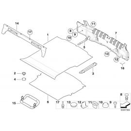 Genuine Trunk Floor Trim Panel Pad 50mm Height 51 47 1 944 899 buy in USA