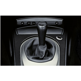 Genuine Leather Gear Stick Knob 6-Speed Black 25 11 7 523 817 buy in USA