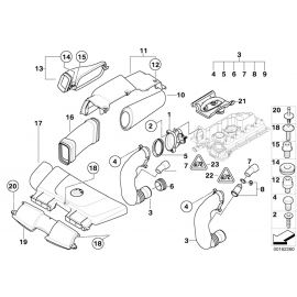 Genuine Mass Air Flow Sensor Intake Silencer Rubber Boot 13 71 7 795 284 buy in USA