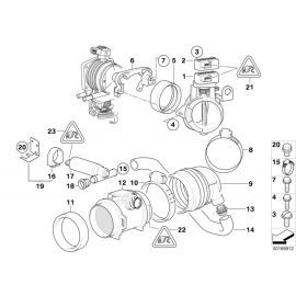 Genuine Secondary Throttle Housing Tube Spacer Ring 13 54 1 740 492 buy in USA