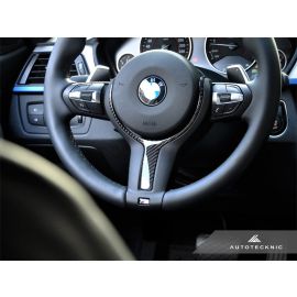 AutoTecknic Carbon Fiber M-Sport Steering Wheel Trim - F22 2-Series | F30 3-Series | F32 4-Series buy in USA