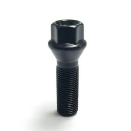 ✯✯✯✯✯ PlusTrack Extended Lug Bolt 14x1.25 Black 44mm Conical Tapered 17mm Head buy in USA