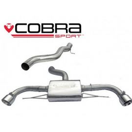 Cobra Sport Cat Back Exhaust for Audi TT MK2 2.0 TFSi Quattro 2012-2014 Non Resonated (AU24) buy in USA