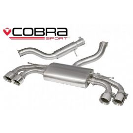 Cobra Sport Cat Back Exhaust for Audi TTS MK3 2.0 TFSi Quattro 2015+, Resonated (AU74) buy in USA