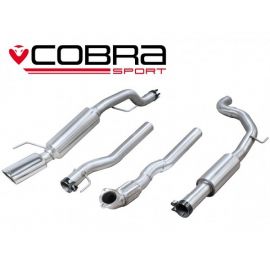 Cobra Sport Cat Back Exhaust for Opel Corsa E 1.0T 2015+ Resonated (VZ27) buy in USA