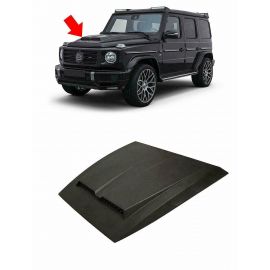 W463A W464 Mercedes-Benz G Wagon G Class G63 G500 G400 Fiberglass Hood Scoop Bonnet Cover Tirm Brabus Style buy in USA