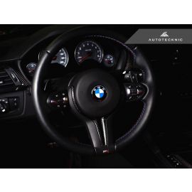 AutoTecknic Carbon Steering Wheel Trim - F87 M2 | F80 M3 | F82/ F83 M4 | F10 M5 LCI | F06/ F12/ F13 M6 buy in USA