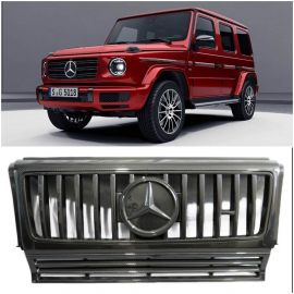 Mercedes G Wagon Class G500 G55 G63 G65 W463 Conversion to W464 2018+ New Style Front Set Full Grille Frame Insertion Star Trim Part Cover Carbon buy in USA