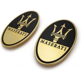 Maserati Floor Mats Logo Metal Emblem Set for Maserati Quattroporte Ghibli Levante GranTurismo GranCabrio Alfieri Set buy in USA