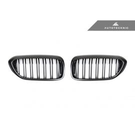 AutoTecknic Replacement Dual-Slats Carbon Fiber Front Grilles - G30 5-Series buy in USA