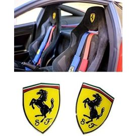 Ferrari Style Seat Badges Interior Emblem Kit Seats Logo Badge for Ferrari F430 Spider 430 Scuderia 488 GTB California 599 GTB Fiorano 458 Italia 599 GTO Ferrari FF and Other Cars Set 2 pc buy in USA