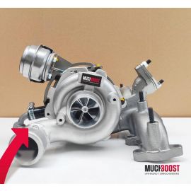 MuchBoost Billet Wheel GTB2265VK Hybrid Turbo Upgrade vacuum converted with a welded 1.9/2.0 TDI Manifold (T174) buy in USA