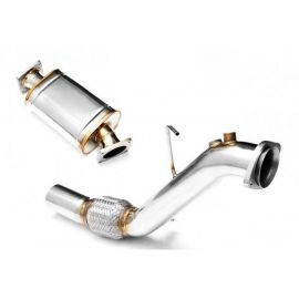 RM Motors Downpipe with Silencer for BMW E60, E61 525d, 530d M57N (PROM.112104+112106) buy in USA