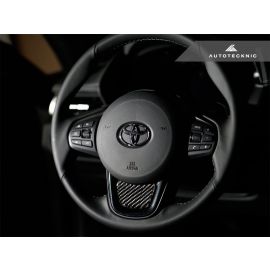 AutoTecknic Carbon Fiber Steering Wheel Trim Overlay - A90 Supra 2020-Up buy in USA