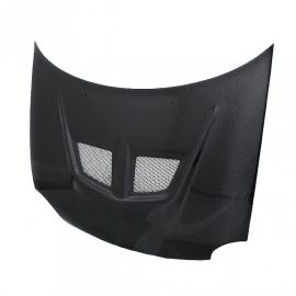 EVO-style carbon fiber hood for 1995-1999 Dodge Neon (straight weave) buy in USA