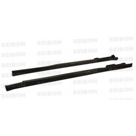 TR-style carbon fiber side skirts for 1996-2000 Honda Civic 2DR/HB buy in USA