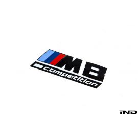 BMW Competition Gloss Black Trunk Emblem - F92 M8 buy in USA