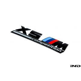 BMW Gloss Black Trunk Emblem - F95 X5M Competition buy in USA