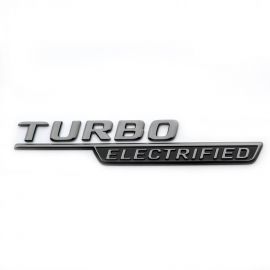 Mercedes-Benz Typkennzeichen "TURBO ELECTRIFIED" links, Plakette, schwarz, C-Klasse (S206, W206) buy in USA