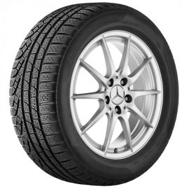 Mercedes-Benz Pirelli 5-Doppelspeichen-Winter-Komplettradsatz, 17 Zoll, titansilber, A-Klasse (176), B-Klasse (242/246), CLA (117) buy in USA