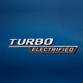 Mercedes-Benz Typkennzeichen "TURBO ELECTRIFIED" links, Plakette, C-Klasse (S206, W206) buy in USA