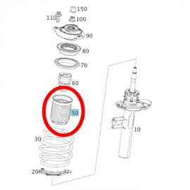 Mercedes-Benz Elastomermanschette links und rechts A-Klasse (W177), CLA-Klasse (C118, X118), EQA-Klasse (H243), GLA-Klasse (H247) buy in USA