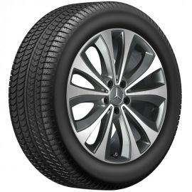 Mercedes-Benz Pirelli Winter 5-Doppelspeichen-Radsatz, grau Himalaya glanzgedreht, 19 Zoll, GLE (V167) buy in USA