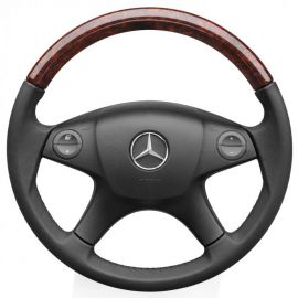 Mercedes-Benz Holz-Leder-Lenkrad mit LSP, schwarz, E-Klasse (A207/C207) buy in USA