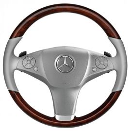 Mercedes-Benz Holz-Leder-Lenkrad mit LSP, flanellgrau, E-Klasse (A207/C207) buy in USA