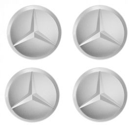 4 Mercedes-Benz Radnabenabdeckung Stern abgesenkt matt buy in USA