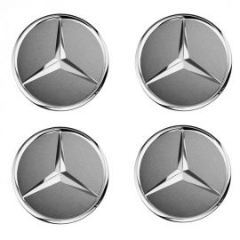 4 Mercedes-Benz Radnabenabdeckungen Stern erhaben buy in USA