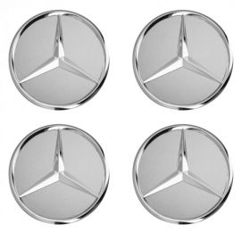 4 Mercedes-Benz Radnabenabdeckungen titansilber buy in USA