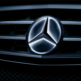 Mercedes-Benz Stern beleuchtet, Dekorteil buy in USA