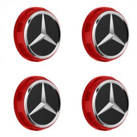 Mercedes-AMG Radnabenabdeckungen-Set, rot buy in USA