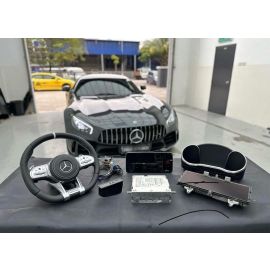 Mercedes AMG GT/GTS/GTC/GTR Face Lift Conversion Digtal Cluster, Steering Wheel, Car Play Screen upgrade Plug and Play buy in USA