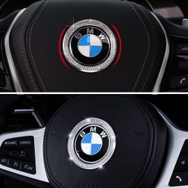 BMW Crystal Sparkle Steering wheel Emblem Cover buy in USA